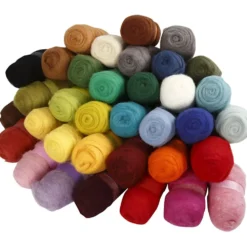 Kardad Ull, mixade färger, 35x100 g/ 1 förp.