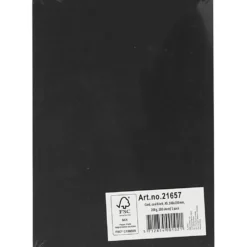 Kartong, A5, ark 148x210 mm, 200 g, svart, 100 ark/ 1 förp.