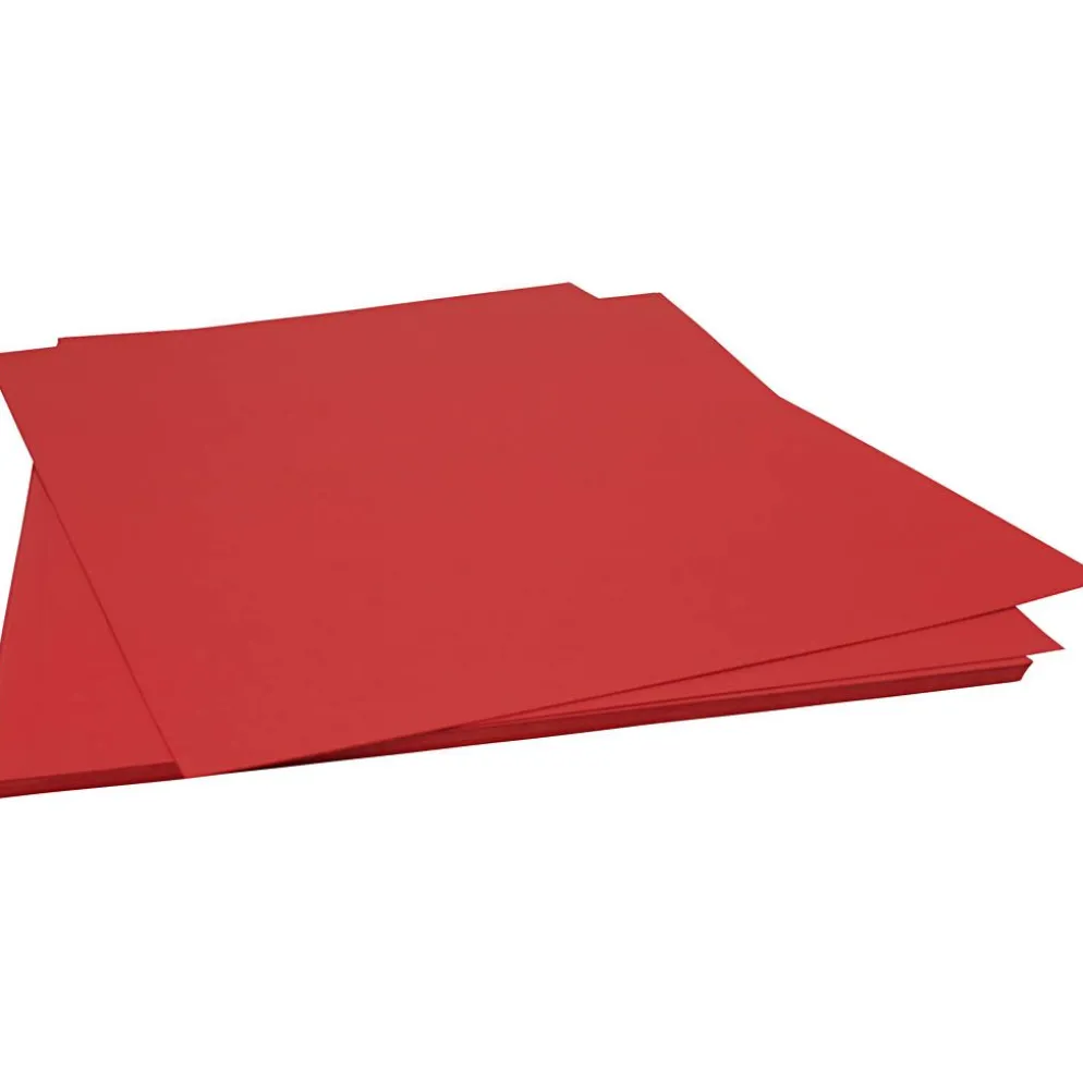 Kartong, ark 50x70 cm, 220 g, mörkröd, 10 ark/ 1 förp.