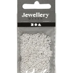 Kedja, B: 2 mm, försilvrad, 2 m/ 1 st.