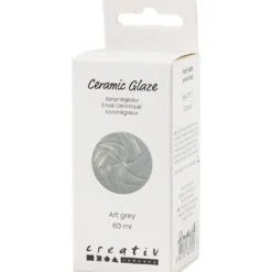 Keramikglasyr, 984-1101 °C, täckande, art grey, 60 ml/ 1 burk