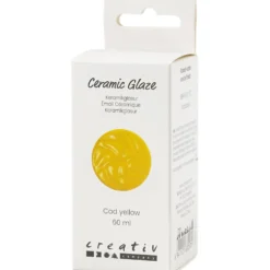Keramikglasyr, 984-1101 °C, täckande, cad Yellow, 60 ml/ 1 burk