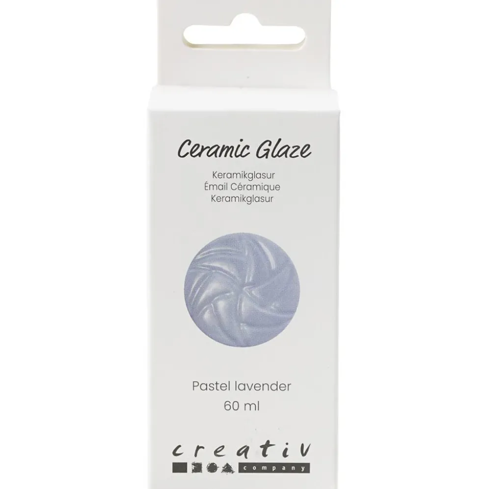 Keramikglasyr, 984-1101 °C, täckande, pastel lavender, 60 ml/ 1 burk