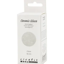 Keramikglasyr, 984-1101 °C, transparent, klar, 60 ml/ 1 burk