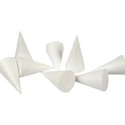 Käglor, H: 11 cm, Dia. 5,5 cm, vit, 50 st./ 1 förp.