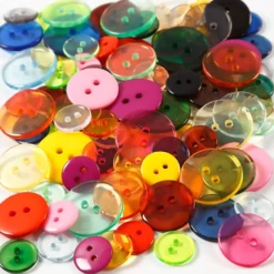Knappar, Dia. 12+18+20 mm, mixade färger, 50 g, 100 st./ 1 förp.