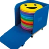 Känsel-sittkuddar med förvaringsbox, H: 8 cm, Dia. 30 cm, 7 st./ 1 set