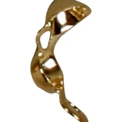Knuttäckare med ögla, L: 8 mm, Dia. 3 mm, guldfärgad, 100 st./ 1 förp.