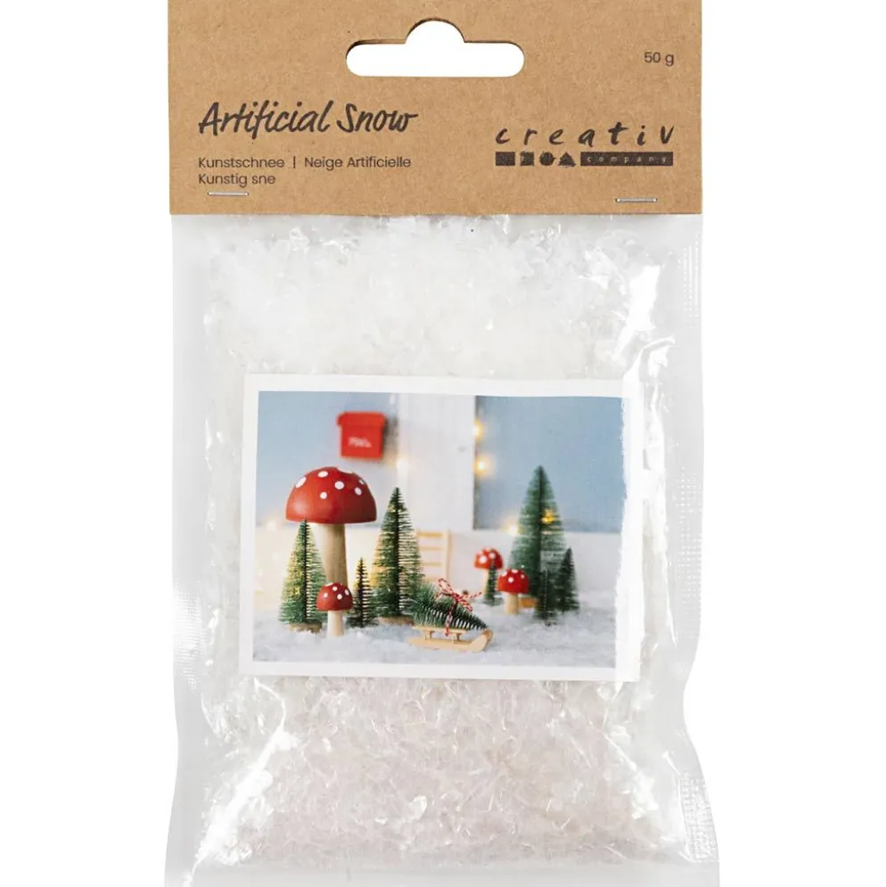 Konstgjord snö, vit, 50 g/ 1 påse