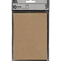 Kort, kortstl. 10,5x15 cm, 220 g, natur, 10 st./ 1 förp.