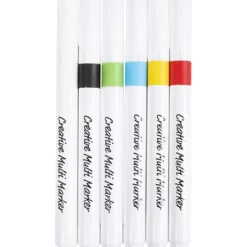 Kreativ Multi Tusch, spets 4 mm, mixade färger, 6 st./ 1 förp.
