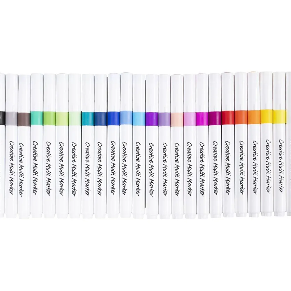 Kreativ Multi Tusch, spets 4 mm, mixade färger, 24 st./ 1 förp.