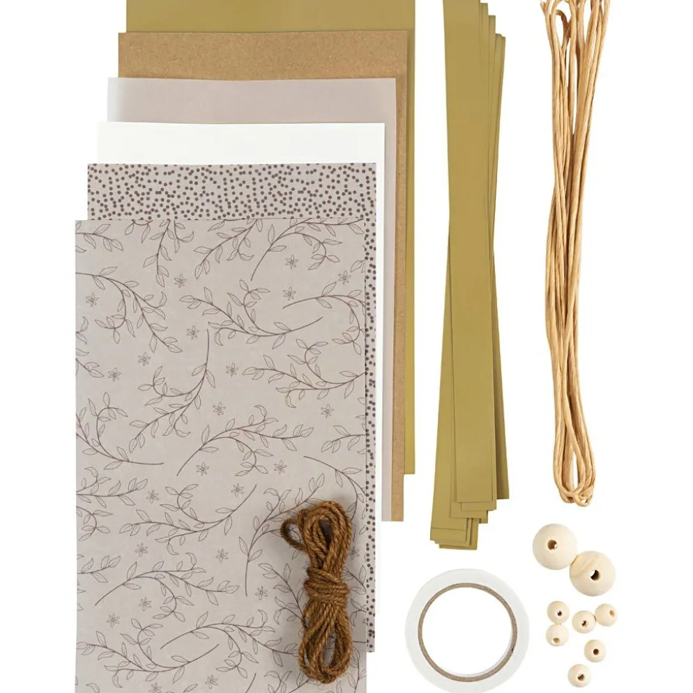 Kreativt set, pappersklippning, natur, 1 förp.