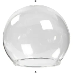 Kulformad glaskupa, Dia. 8 cm, Hålstl. 5 cm, transparent, 4 st./ 1 förp.