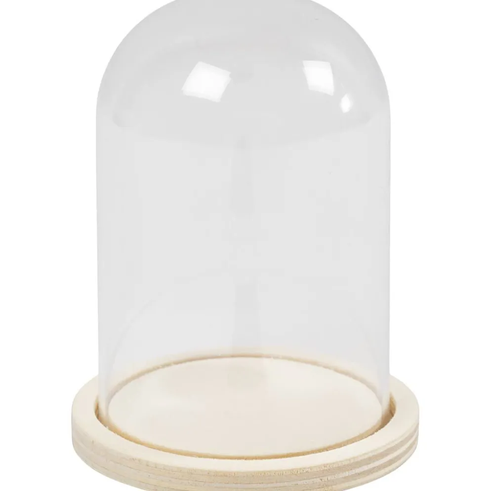 Kupa på träfot, H: 9,5 cm, Dia. 6 cm, Hålstl. 3 mm, 10 st./ 1 förp.