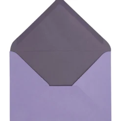 Kuvert, kuvertstl. 11,5x16 cm, 100 g, mörklila/lila, 10 st./ 1 förp.