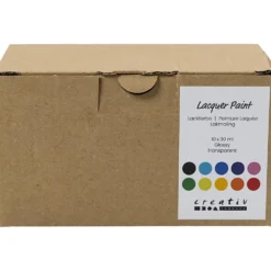 Lackfärg, blank, mixade färger, 10x30 ml/ 1 förp.