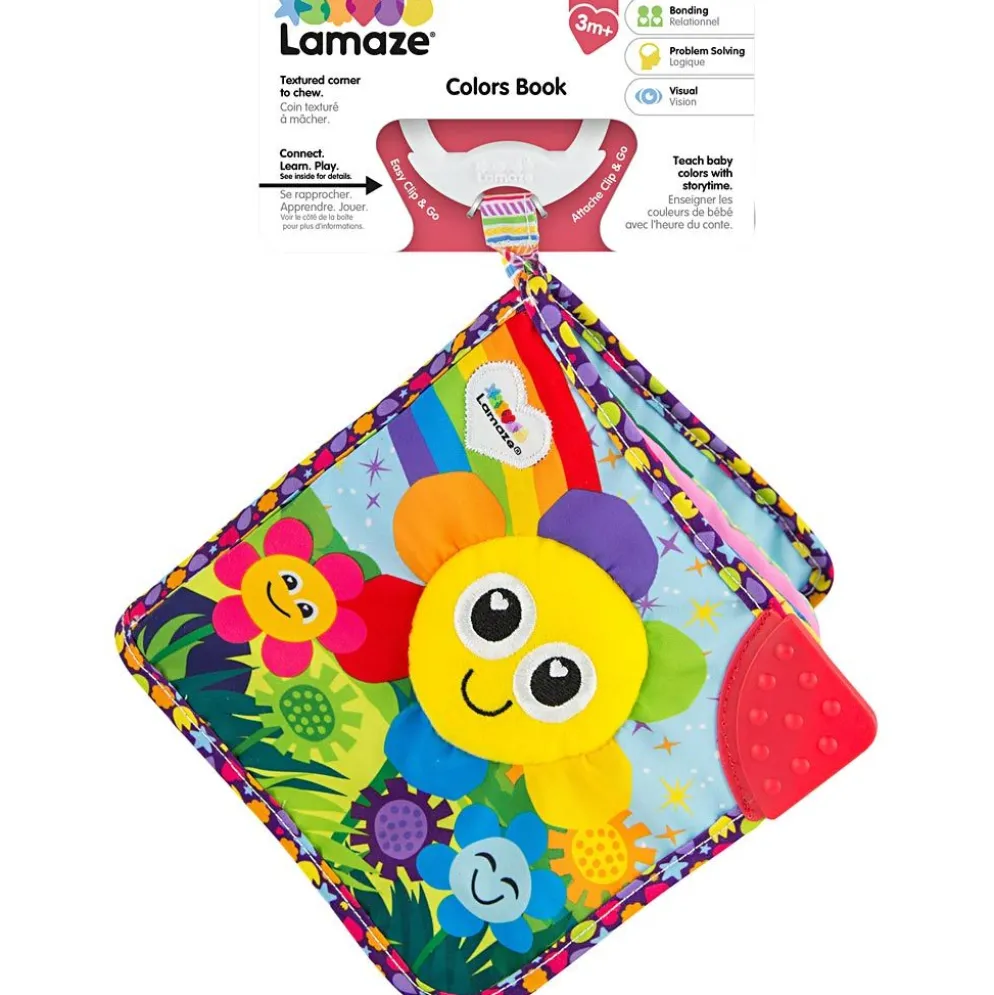 Lamaze Babybok med färger, H: 15 cm, L: 15 cm, B: 5 cm, 1 st.