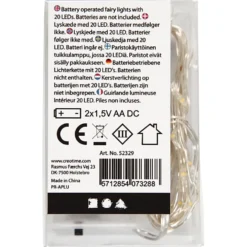 LED ljusslinga, L: 3,15 M, silver, 1 st.