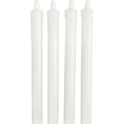 LED Stearinljus, H: 24,5 cm, Dia. 20 mm, 4 st./ 1 förp.