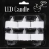 LED Värmeljus, H: 35 mm, Dia. 38 mm, 6 st./ 1 förp.