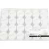 LED Värmeljus, H: 35 mm, Dia. 38 mm, vit, 24 st./ 1 förp.