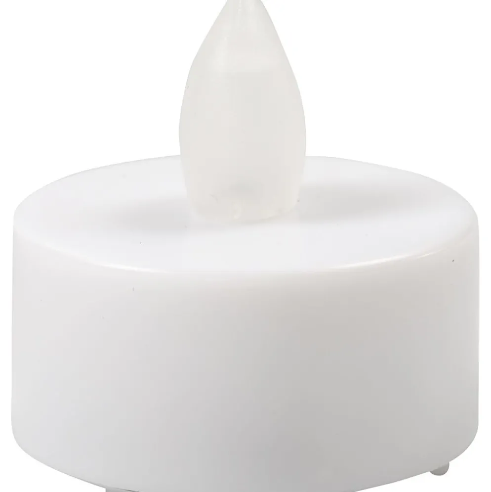 LED Värmeljus, H: 35 mm, Dia. 38 mm, vit, 24 st./ 1 förp.