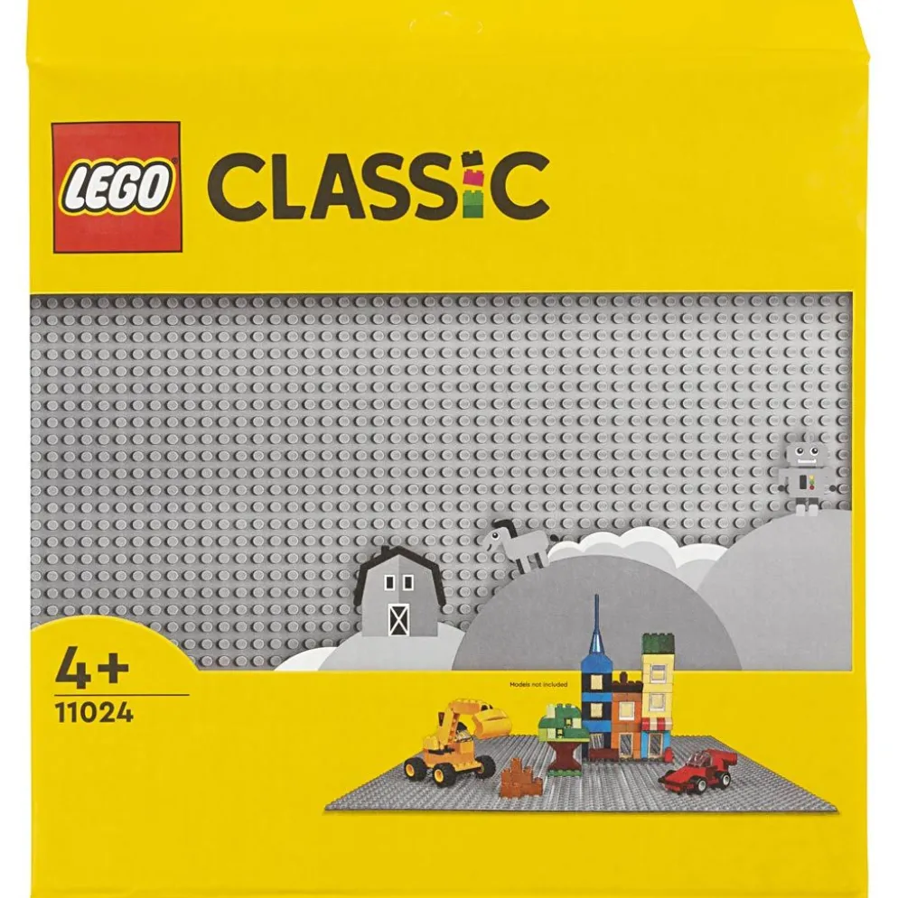 LEGO® Byggplatta, stl. 38x38 cm, grå, 1 st.
