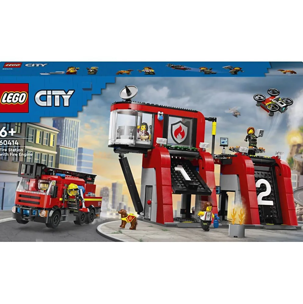 LEGO® City Brandstation med Brandbil, 873 delar/ 1 förp.