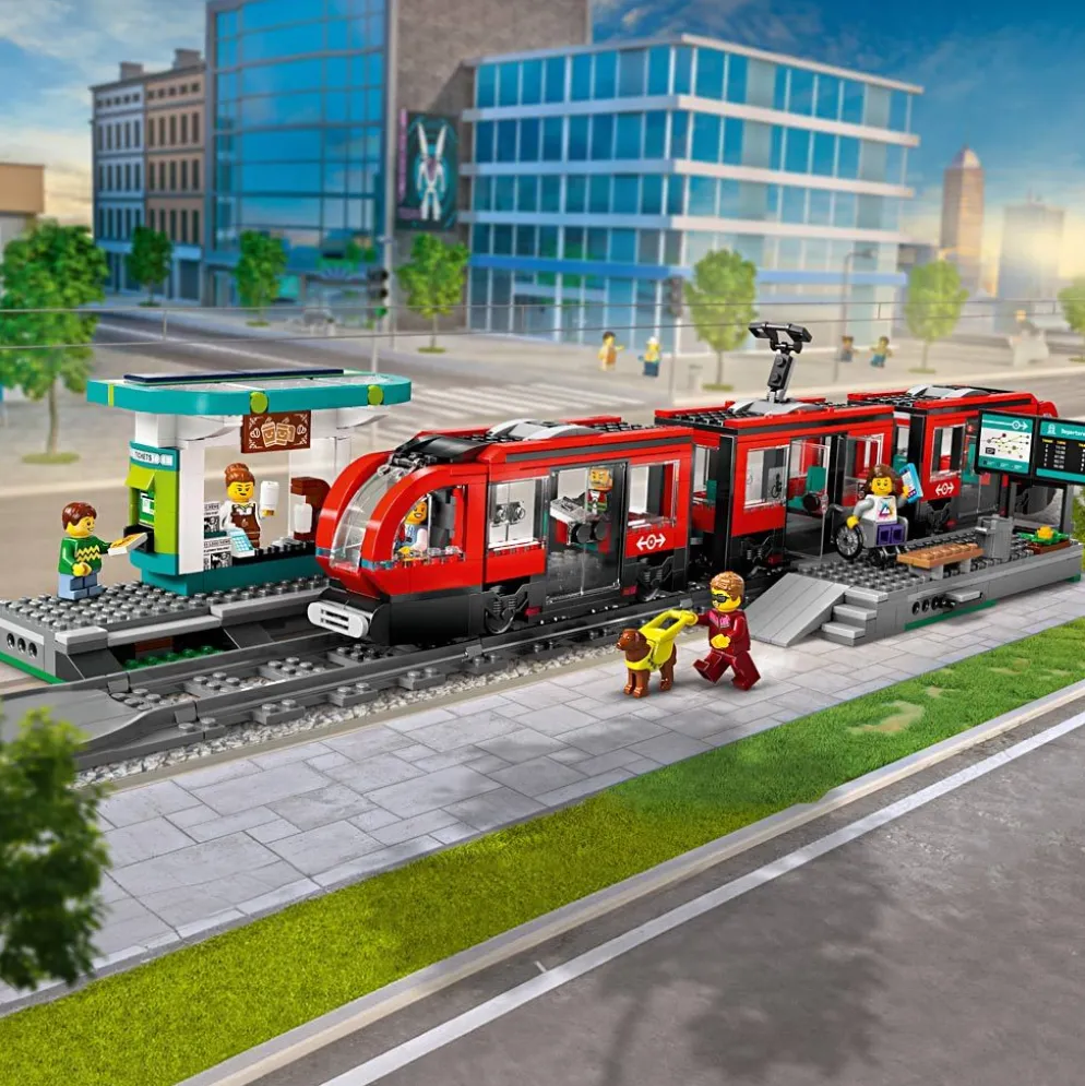 LEGO® City Light tågbana och station, 811 delar/ 1 förp.