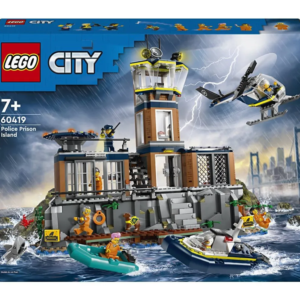 LEGO® City Polisfängelseö, 980 delar/ 1 förp.