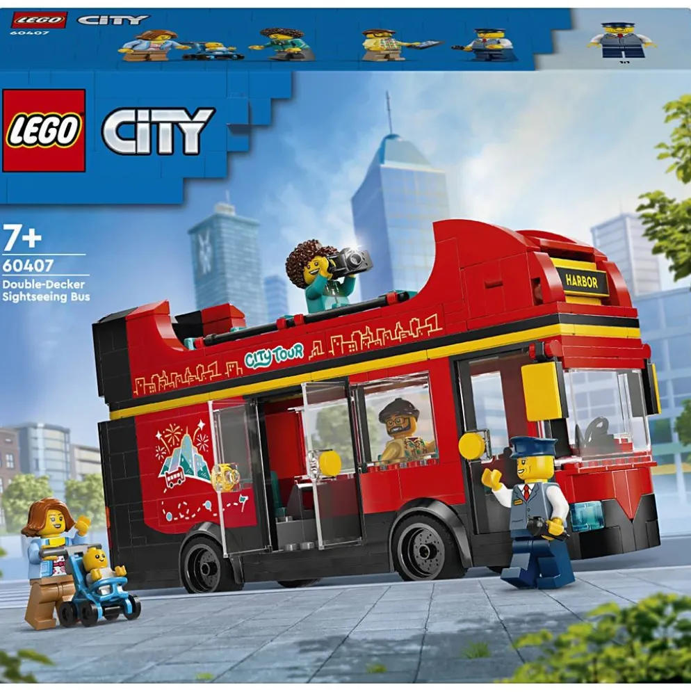 LEGO® City röd dubbeldäckare, 384 delar/ 1 förp.
