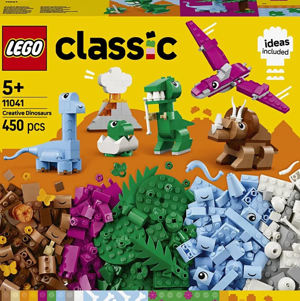 LEGO® Classic kreativa dinosaurier , 450 delar/ 1 förp.