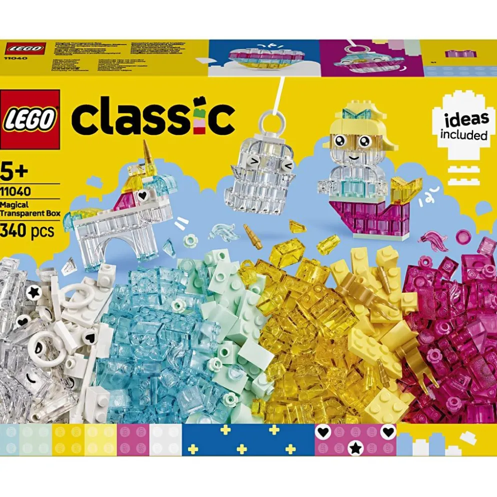 LEGO® Classic magiska genomskinliga klossar , 340 delar/ 1 förp.