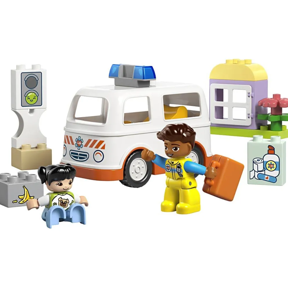 LEGO® DUPLO® ambulans med förare, 19 delar/ 1 förp.