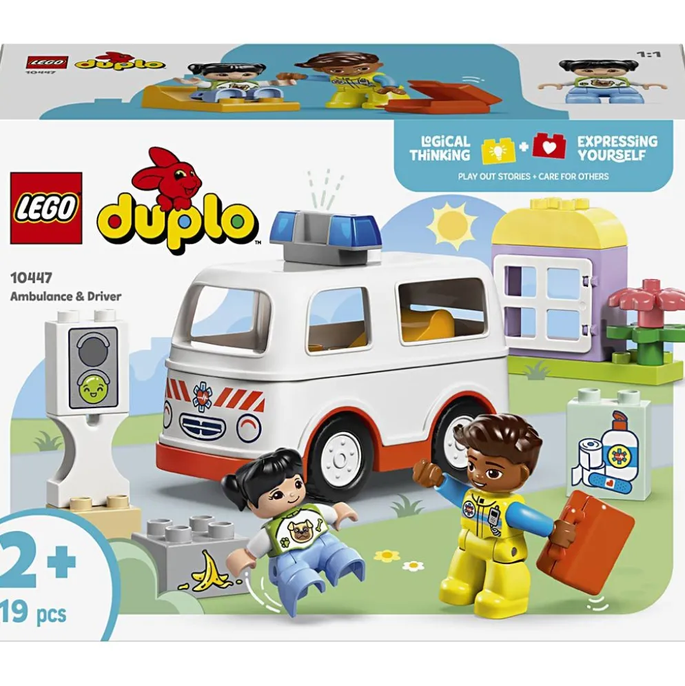 LEGO® DUPLO® ambulans med förare, 19 delar/ 1 förp.