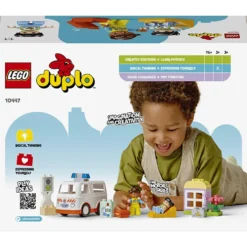 LEGO® DUPLO® ambulans med förare, 19 delar/ 1 förp.
