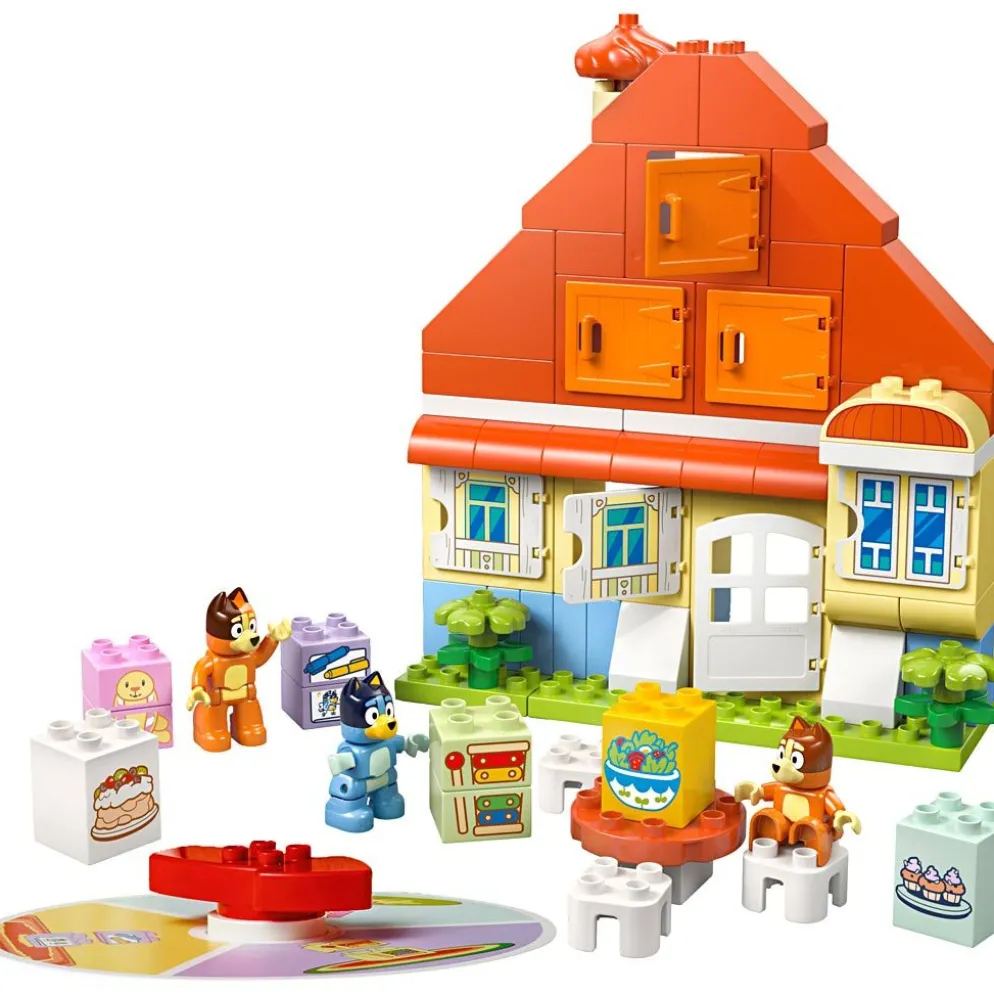 LEGO® DUPLO® Blueys familjehus med minnesspel, 83 delar/ 1 förp.