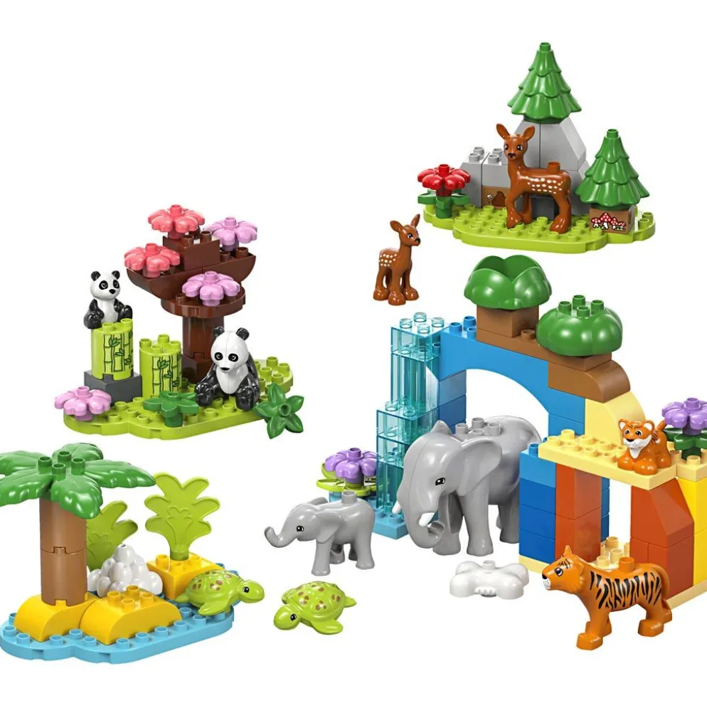 LEGO® DUPLO® 3-i-1 Vilda Djurfamiljer, 92 delar/ 1 förp.