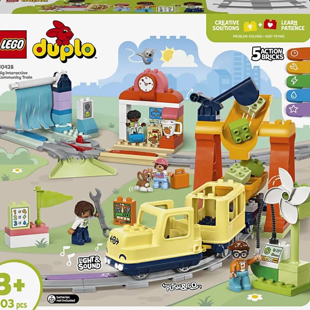 LEGO® DUPLO® stort interaktivt tåg, 100 delar/ 1 förp.