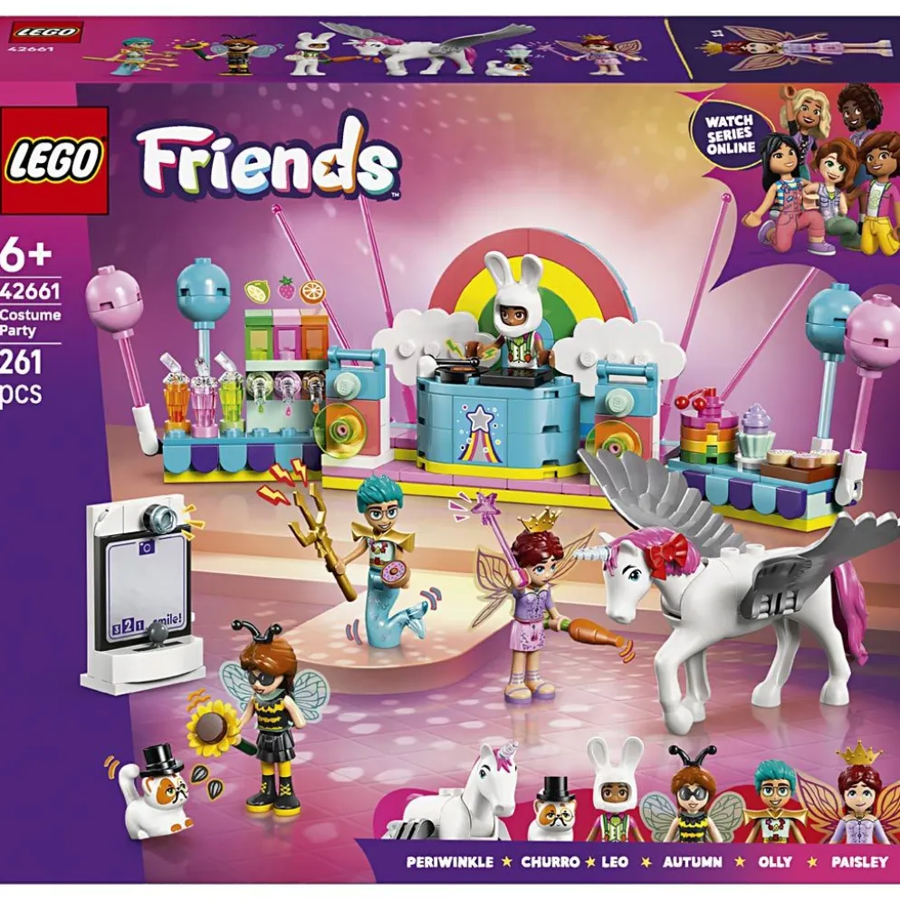 LEGO® Friends maskeradfest med enhörning, 261 delar/ 1 förp.