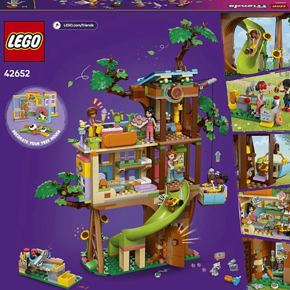 LEGO® Friends Vänskapsträdhus och kreativt område, 701 delar/ 1 förp.