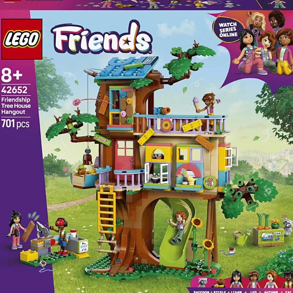 LEGO® Friends Vänskapsträdhus och kreativt område, 701 delar/ 1 förp.