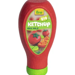 Leksaksmat av trä, ketchup, stl. 43x28x90 mm, 1 st.