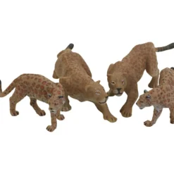 Leopardfamilj, H: 5 cm, L: 8-14 cm, 4 st./ 1 set