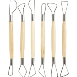 Lerslingverktyg, Rundade kanter, L: 20 cm, 6 st./ 1 förp.