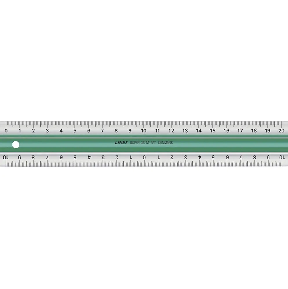 Linjal, L: 20 cm, 1 st.