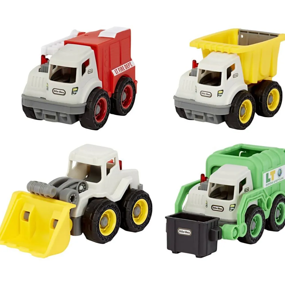 Little Tikes tunga minifordon, stl. 15,2x8,8x17,7 cm, 4 st., 4 set/ 1 set