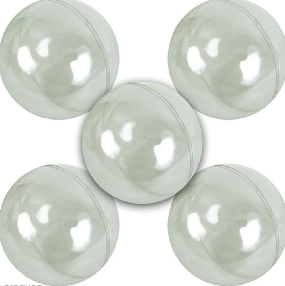 Livsmedelssäker Transparent plastboll, stl. 7 cm, 5 st./ 1 förp.