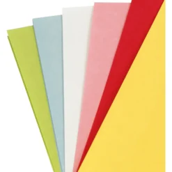 Ljuspapper, ark 30x30 cm, 80 g, standardfärger, 12 ark/ 1 förp.